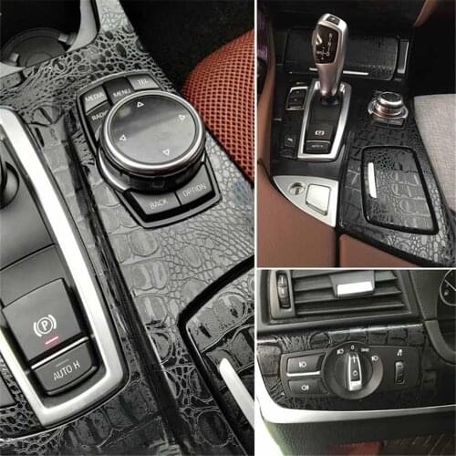Automotive Interior Stickers Car Sticker Film Simulation Crocodile Styling Leather Texture Interior Decoration Car Accessories