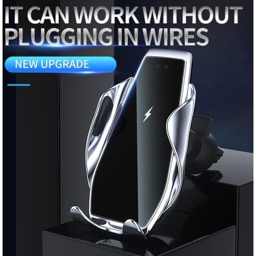 Auto-sensing opening and closing car phone holder super battery life for iphone 8Plus 11 12Pro X/XR Samsung S9/10 Huawei Mate 30