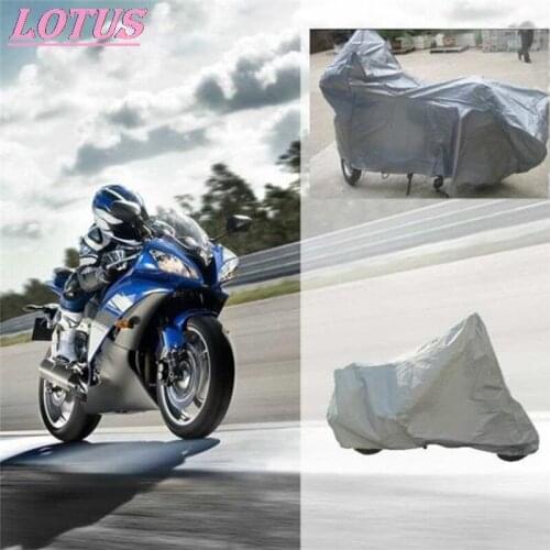 1Pc Silver Motorcycle Hood Scooters Covers Waterproof Dustproof Breathable Full Protective Anti UV Motorcycle Covers