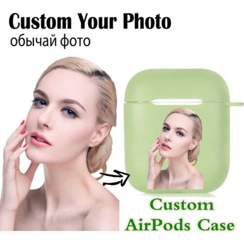 For Air Pods 1 2 Case Custom Image Name Logo Soft TPU Cases for Bluetooth Wireless Airpod Cover DIY Customized Photo Letters New