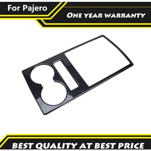 For Mitsubishi Pajero 2007-2021 Gear Shift Panel Trim Decoration Cover Carbon Fiber Color Car Protection Accessories