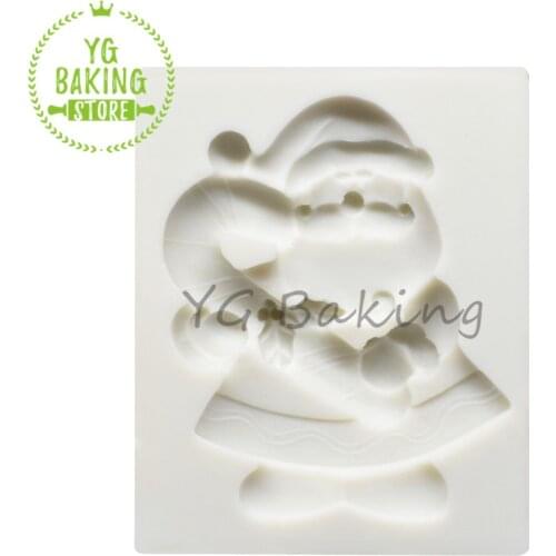 Dorica Christmas Santa Claus Silicone Cake Design Mold Fondant Chocolate Mold kitchen Accessories Cake Baking Supplies