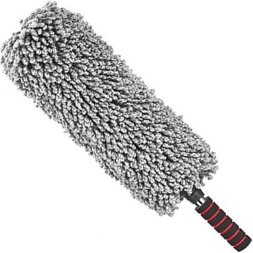 Car Microfiber Duster Electrostatic Precipitator Auto Window Retractable Gray Cleaning Brush Home Multifunctional Cleaning Tool