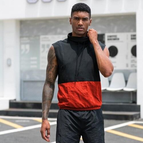 Fonoun Men Running Vest Yoga Fitness Quick Dry Breathable Elasticity Loose F91103