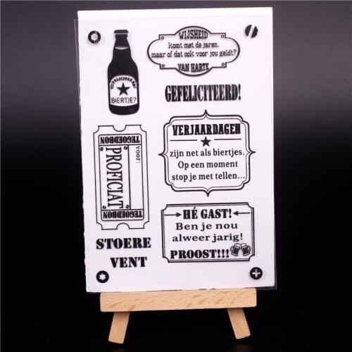 Dutch Word Cute Transparent Clear Silicone Stamps For DIY Scrapbooking Card Making Diy Photo Decorative Netherlands Text Stempel