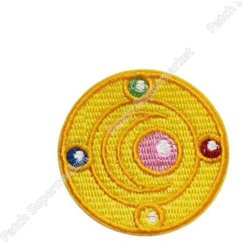 Moon Brooch Mini patch TV MOVIE FILM Series Uniform Cosplay Costume Embroidered Iron On Badge NC