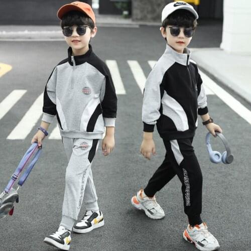 Zipper Spring Summer Girls Clothing Suits Sweatshirts +Pants 2pcs/Set Kids Teenager Outwear Sport Cotton Formal High Quality
