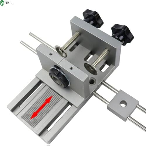 Adjustable drilling guide for DIY furniture connection position tools