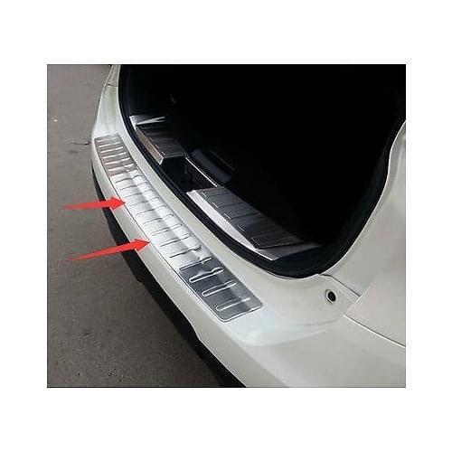 Outer Rear Bumper Guard Plate Trim 1pcs for Nissan Rogue X-Trail T32 2014-2016