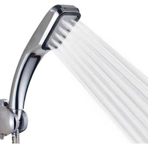 1PCS Bathroom Rainfall 300 Hole Shower Head Water Saving Flow With Chrome ABS Rain High Pressure Boost Handheld Shower Faucets 9