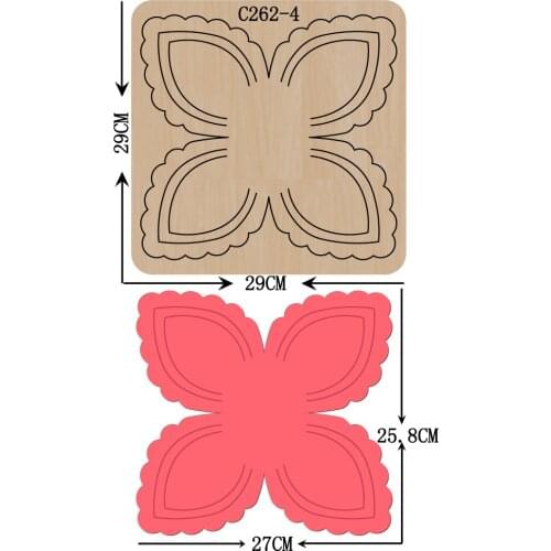 New Flower basket Wooden die Scrapbooking C-262-4 Cutting Dies