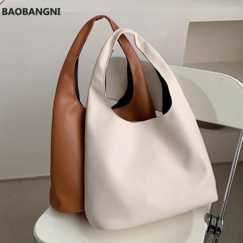 New Trendy Ladies Fashion College Student Handbags High-quality Leather Wild Retro Large-capacity One-shoulder Tote Bag