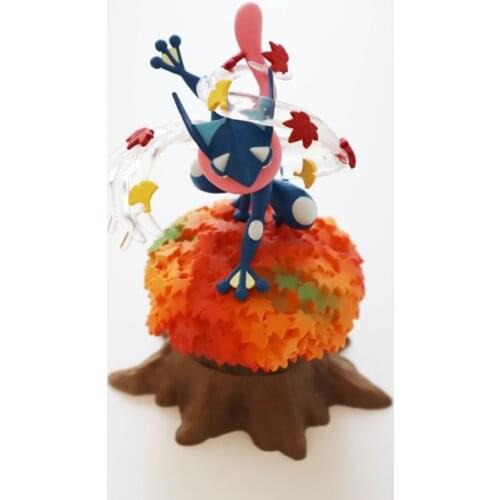 Genuine CANDY TOY Pokemon Forest Cyndaquil Vulpix Emolga Munchlax Greninja Eevee Cute Action Figure Ornament Toys