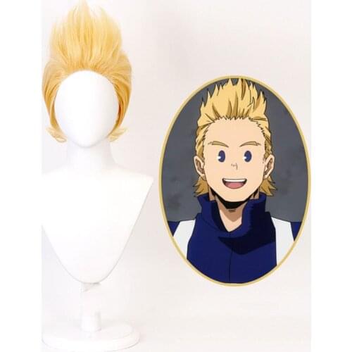 Anime My Hero Academia Mirio Toogata Million Cosplay Wig Boku No Hero Academia Cosplay BIG 3 Mirio Toogata Yellow Wigs