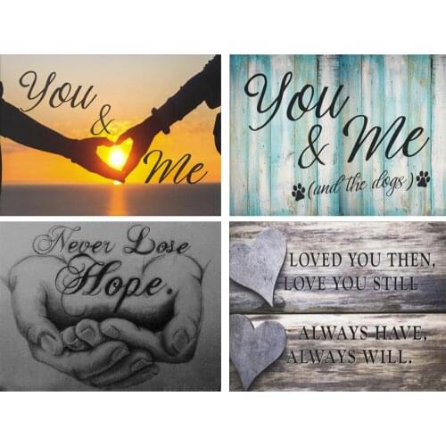 Full Square/Round Drill 5D DIY Diamond Painting "Heart text sunset" 3D Diamond Embroidery Cross Stitch home decoration FG1567