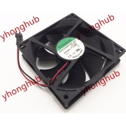 SUNON KDE2409PTB1-6A 318.GN DC 24V 3.6W 2-wire 92X92X25mm Server Cooling Fan