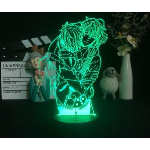 LED USB Night Light Projector Anime 3D Lava Lamp 16 Color with Remote Control Given Club Hotel Room Atmosphere Decor Nightlight