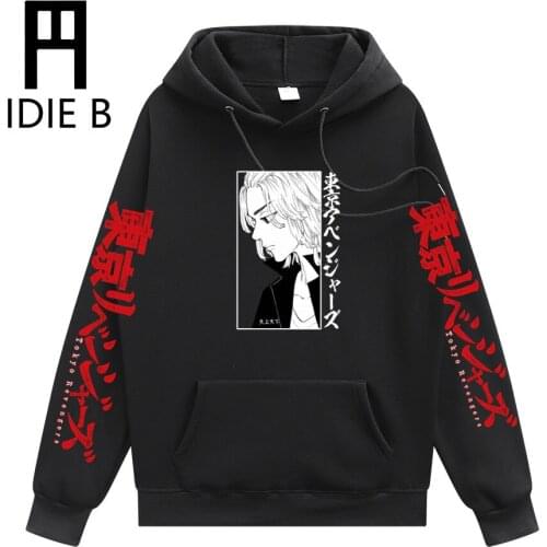 Anime Hoodies Tokyo Revengers Vintage Hoodie Men Oversized Crewneck Sweatshirt Fashion Hoodie Men Mens Sweatshirts Fleece