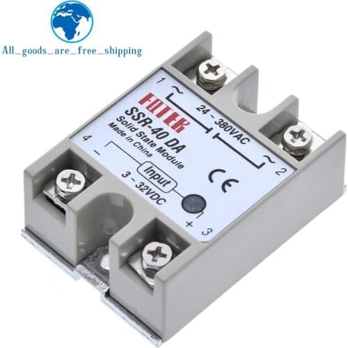 Solid state Relay SSR-10DA SSR-25DA SSR-40DA SSR-50DA 10A 25A 40A 50A actually 3-32V DC TO 24-380V AC SSR 10DA 25DA 40DA 50DA