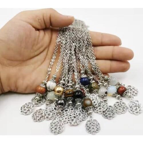 Car Ornament Pendant Natural gemstonee Auto Interior Rear View Mirror Decoration Dangle Trim arab bracelet Accessory car gift