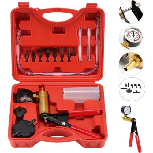 Vacuum Pump Kit Pump Car Motorbike Bleeding Hand Held Brake Bleeder Tester Set Vacuum Pump Car Motorbike Bleeding Tools