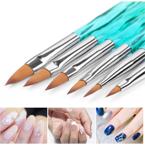 Women Gradient Drawing Paint Carving Brush Decor Nail Art Manicure Care Tool для плиты