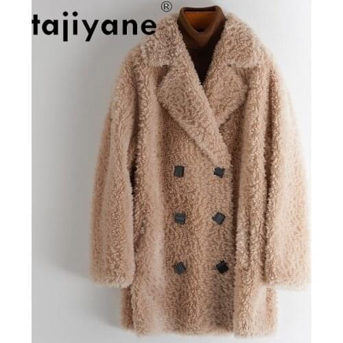 Women Clothes Winter Real Fur Coats Woman 100% Wool Jackets Female Clothing Fashion Korean Style Mujeres Abrigos TN1610