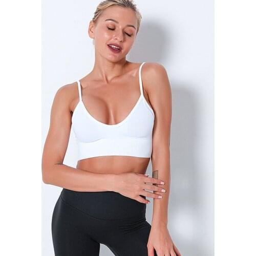 Women Push Up Sports Bra Fitness Gym Workout Padded Yoga Bra Shockproof Breathable Underwear Female Running Training Crop Top