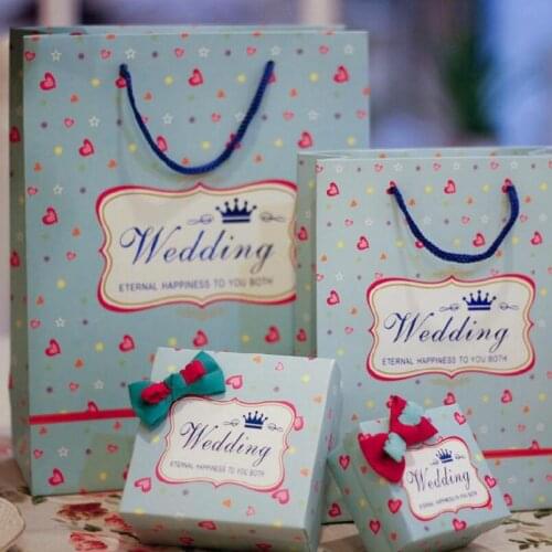 10Pcs/lot Printed handbag Candy Box DIY Folding Party Wedding boda Decoration Gift Paper Favors Boxes
