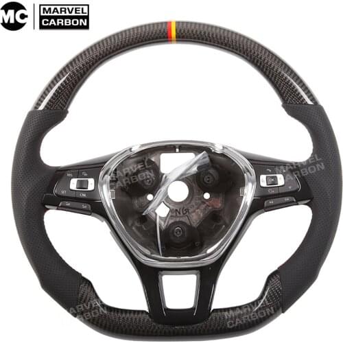 100% Real Carbon Fiber Steering Wheel for Sagitar Golf MK7 Passat Bora