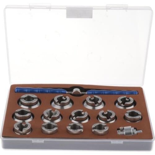 Watch Back Case Opener Closer Remover Set 13Pcs Repair Tool Fits for