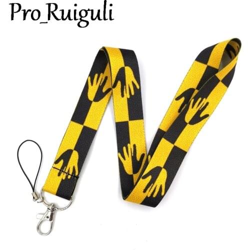 30pcs Human organ hand Keychain Lanyards Id Badge Holder ID Card Pass Gym Mobile Phone Badge Holder Key Strap webbings ribbons