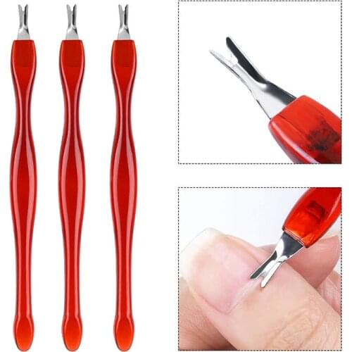 5Pcs Nail Art Dead Skin Fork Cuticle Pusher Manicure Tool For Trim Dead Skin Fork Nipper Pusher Trimmer Remover