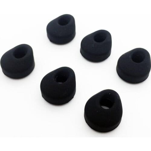 6pcs/lot Replacement Earbuds Eartips For Jabrae EASYGO/ EASYCALL/CLEAR/TALK Bluetooth Headphones Black Color