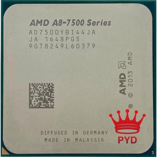 AMD A8-Series A8-7500 A8 7500 3.0GHz Quad-Core AD7500YBI44JA Socket FM2