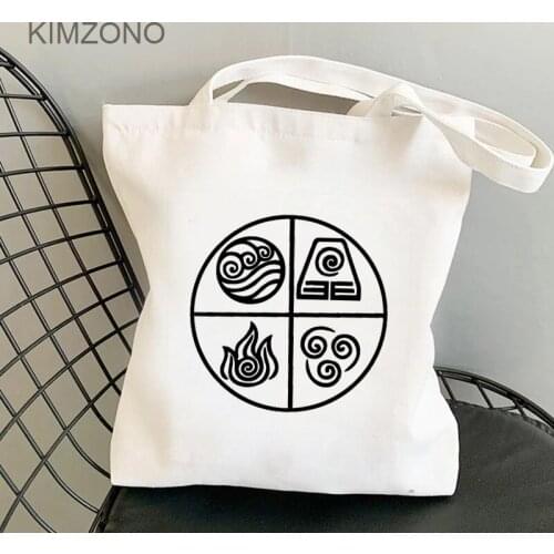 Avatar the Last Airbender shopping bag tote bolsa jute bag bolsas de tela grocery cotton bag cloth boodschappentas sacolas