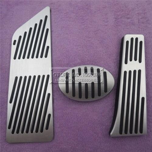 Car Accessories For BMW F48 X1 F45 2 Series 2015 2016 2017 AT Accelerator Brake Foot Rest Pedal Pads, Gas Fuel Refit Stickers