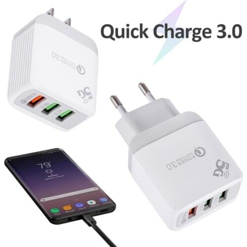 Fast Charge QC3.0 3USB Snelle Lading Mobiele Telefoon Multi-Poort Amerikaanse Standaard, Europese Standaard En Britse Standaard