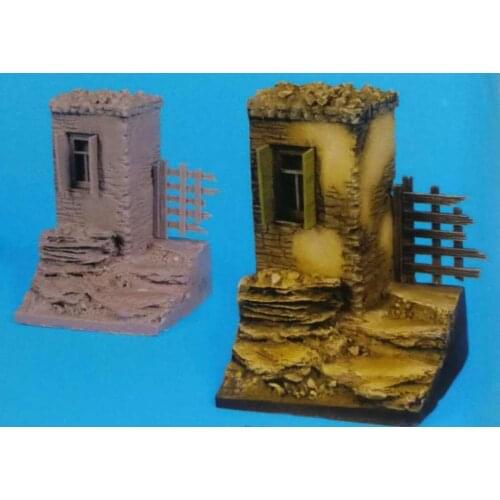 Partial miniature platform of resin scene 1:35