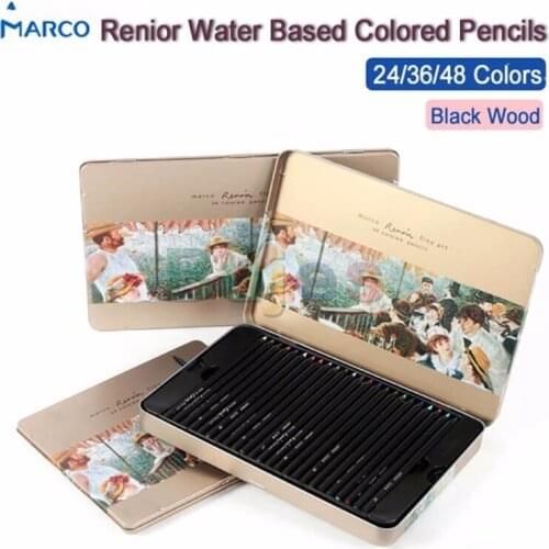 Marco Renoir 3220 Watercolor Pencils,Marker Colored Pencil,Water-soluble Professional Drawing Art Pencil, Adult Coloring Pencils
