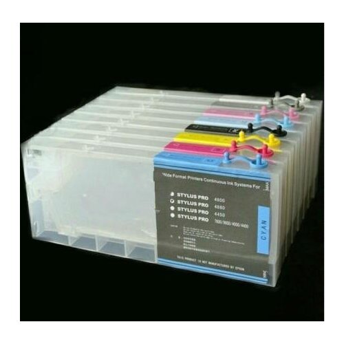 EMPTY INK CARTRIDGES PRINTER 8 pack Refillable Cartridges For Epson Stylus Pro 4880 4800 PRINTER printer parts