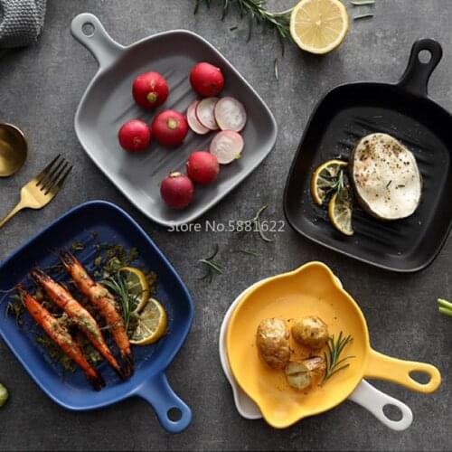 Nordic ceramic dish rice dish oven dish baking dish deep dish flat dish restaurant tableware household