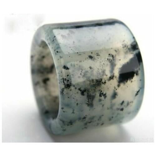 China handmade Natural jade carving natural Jade Thumb ring