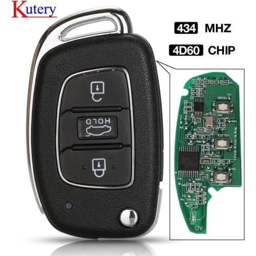 Kutery Remote Key for Hyundai elantra Keyless Flip Folding 434mhz 4D60 CHIP original