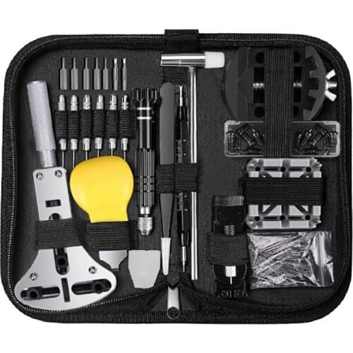 153 Pcs Watch Repair Kit Professional Spring Bar Tool Set,Watch Battery Replacement Tool Kit,Watch Band Link Pin Tool Set