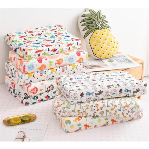 Household Bedroom Children Latex Pillowcase Cold Breathable Polyester Fiber Pillowcase Bed Decoration Pillowcase Bedding