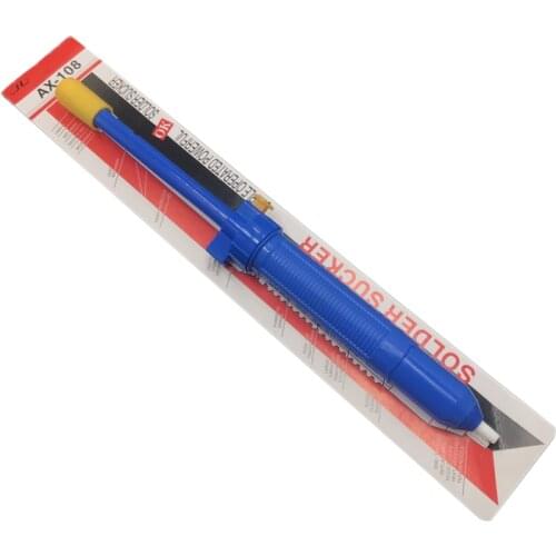 Strong Tin Absorber AX-108 Manual Desoldering Pumps PVC Desoldering Tool Solder Suction Tin Pen