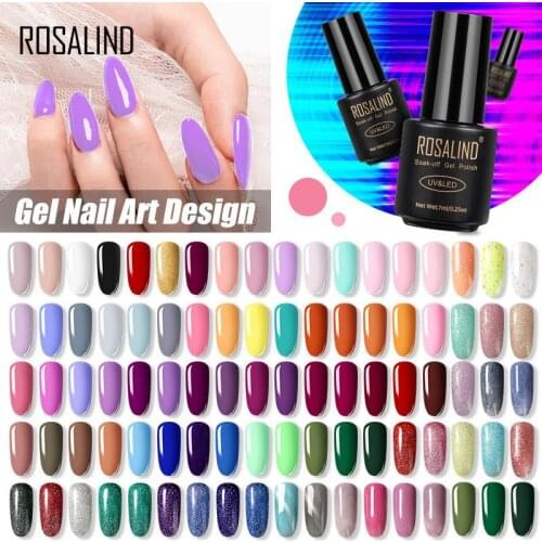 ROSALIND 7ML Nail Polish Gel Varnish Hybrid UV For Manicure Off Gellak White Prime Nail Art gel Extension nail polish