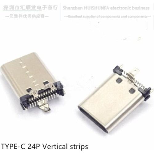 Type-c 24P vertical SMT hd transmission interface quick charging connector