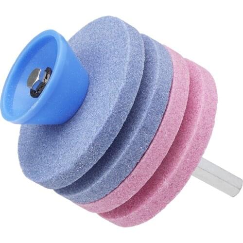 Lawnmower Blade Sharpener Drill Attachment Blunt Blade Sharpener Universal Grinding Rotary Drill Cutter Garden Tools